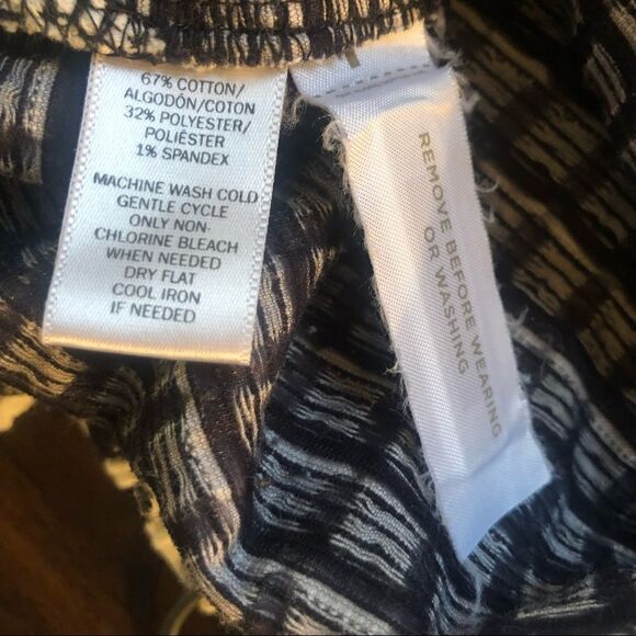 Lou & Grey Top, Checkered Pattern, Black/White M - Picture 3 of 4